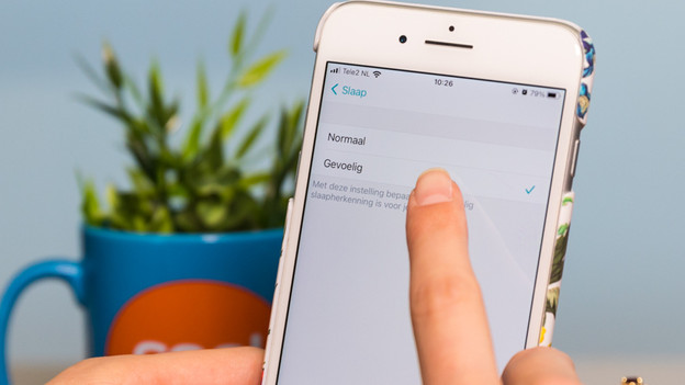 Selecteer 'Gevoelig'.