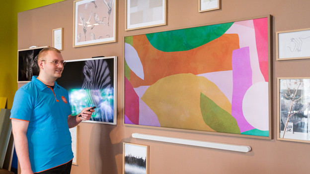 Matte screen of the Samsung The Frame