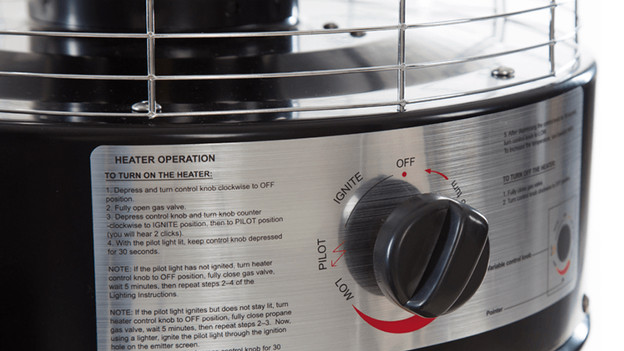 Ignition gas patio heater