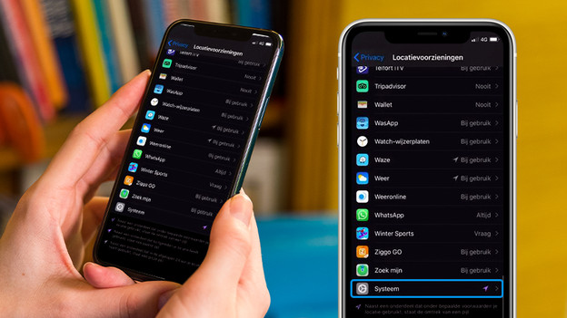 Scroll naar beneden naar 'Systeem' en klik erop.