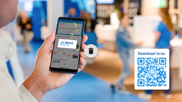 Start je winkelbezoek met de app