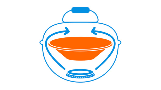 How do you smoke dishes indirectly on your charcoal barbecue?