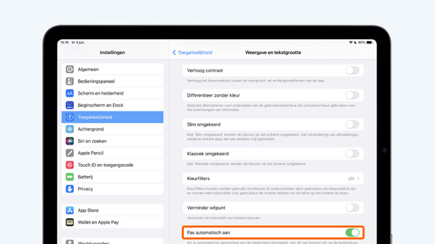 Pas automatisch aan slider