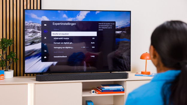Geluidsinstellingen tv en soundbar
