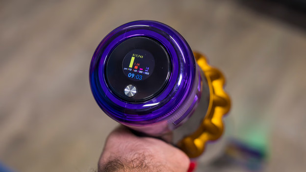 Dyson V15: groter stofreservoir
