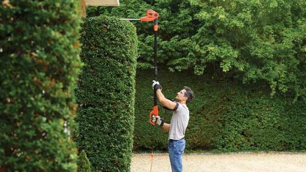Tall hedge: telescopic hedge trimmer