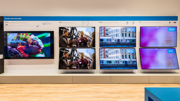 Compare televisions on the advice wall