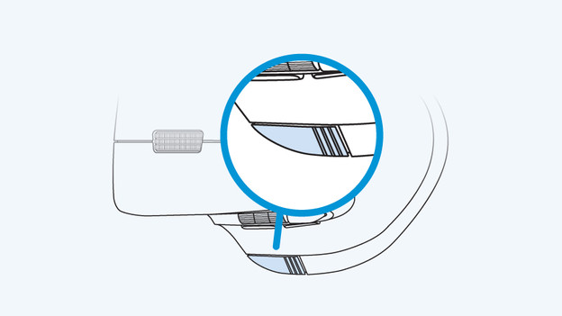 Gebruik de extra duimknop