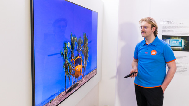 Kijkhoek en reflecties van de LG G1 OLED tv