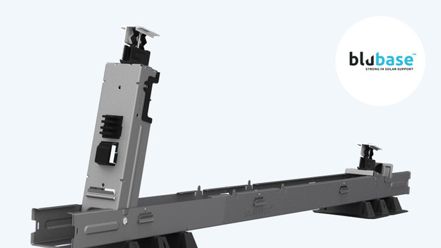 Blubase mounting systems for a flat roof