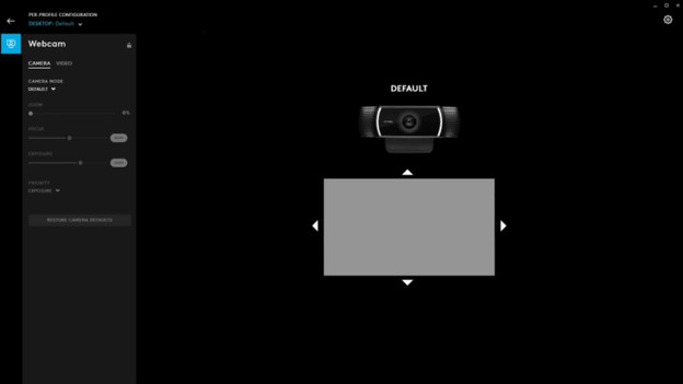 Logitech G Hub webcam