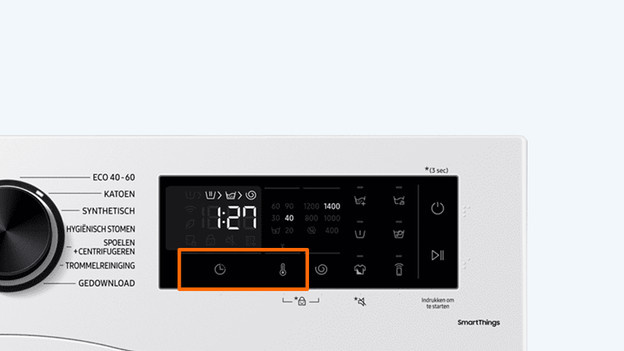 Samsung manuele wasmachine kalibreren