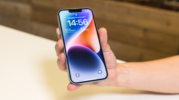 De Notch aan de bovenkant van het scherm