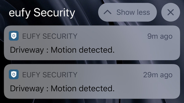 Eufy app notificaties