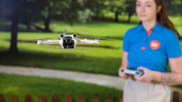 Mini 3 Pro: voor-, achter- en onderkant