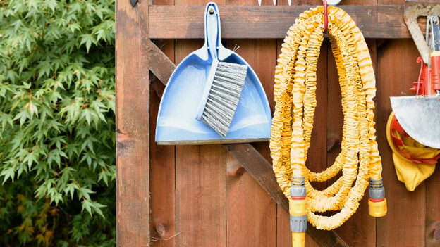 Flexible garden hose: no storage system