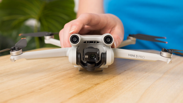 Mini 3 Pro: voor-, achter- en onderkant