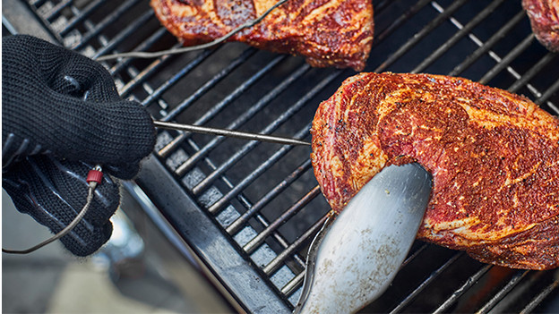 Thermometer met een lange verbindingsdraad