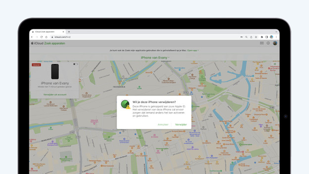 Klik op 'Verwijder'.