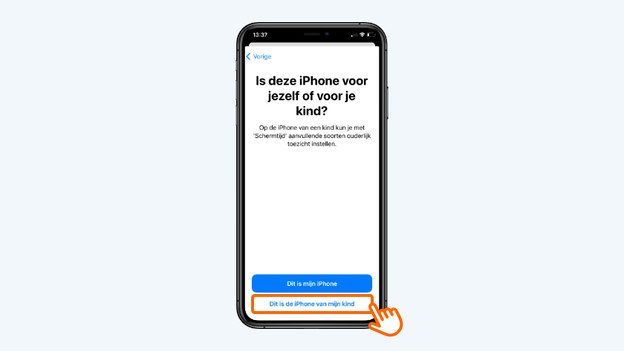 Select 'This is My Child's Device'.