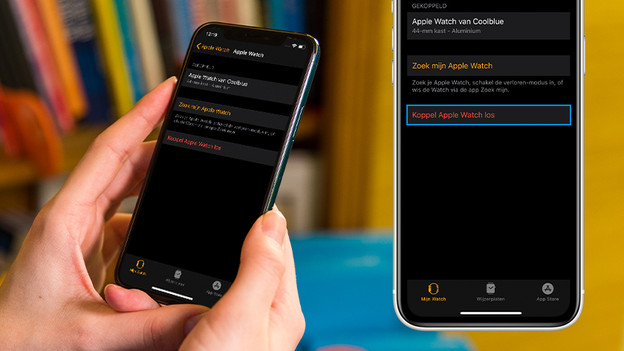 3. Kies onderaan voor 'Koppel Apple Watch los'.
