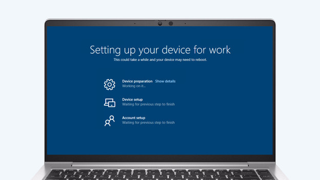 Windows Autopilot setup scherm