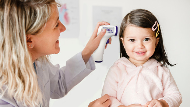 Contactless measurement with a child