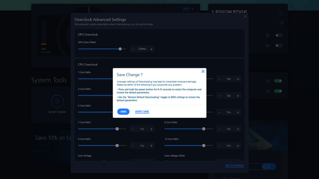Overclock Ratio Vantage.
