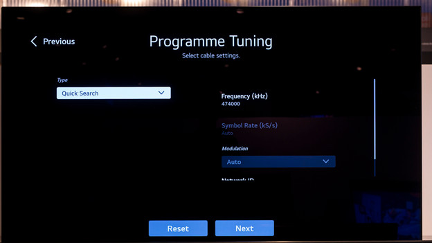 Check options in the menu