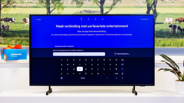 Voer het wachtwoord van je wifi netwerk in