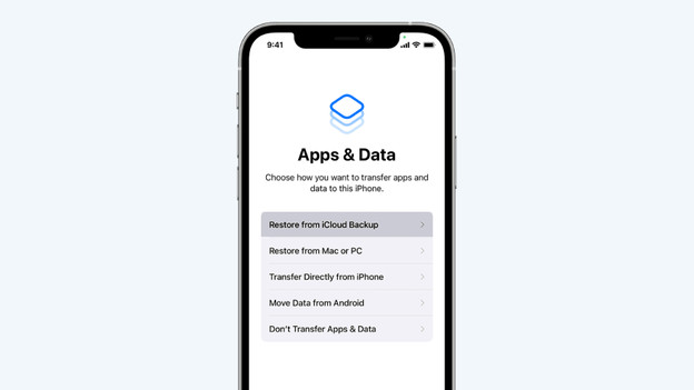 Get started with transferring your iPhone data
