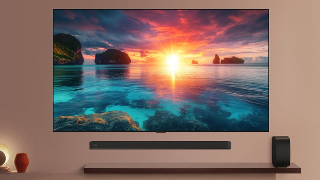 LG OLED TV with soundbar