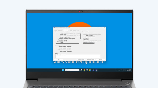 Videokaart opzoeken via DxDiag