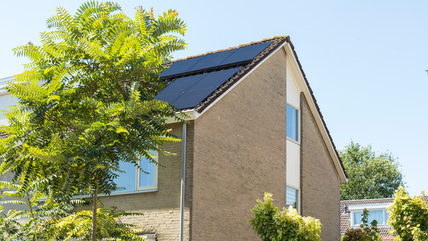 Woning met zonnepanelen