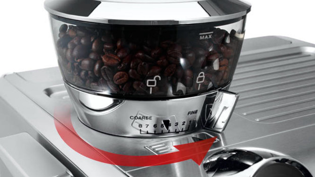 Built-in bean grinder