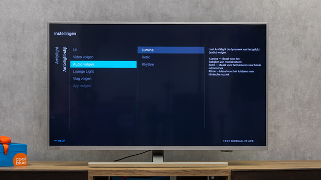 Philips Ambilight 'Follow audio'