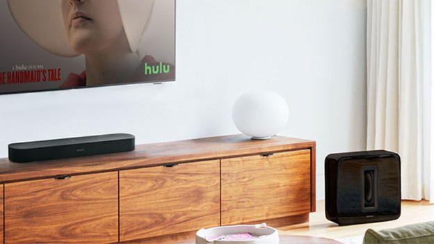 Sonos soundbar in living room