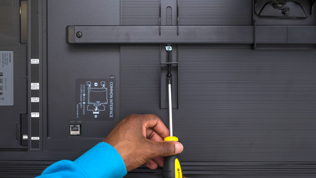 Step 7: mount the television