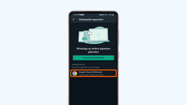 Uitloggen op gekoppeld apparaat