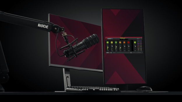 XDM-100: shockmount en popfilter