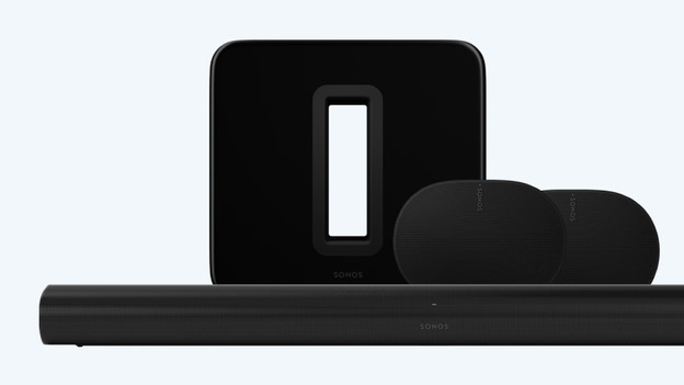 Sonos Arc Zwart + 2x Era 300 + Sub G3