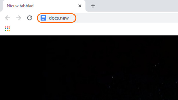 Snel een nieuw document open met Google Docs en docs.new.