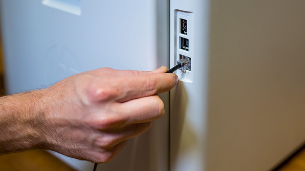 Step 2.2: connect via a network cable