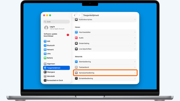 Systeemvoorkeuren en Toegankelijkheid