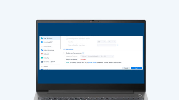 Synology Drive Admin Console in app overzicht Synology
