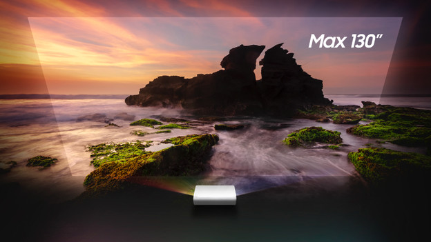 LSP9T: maximaal projectieformaat van 130 inch