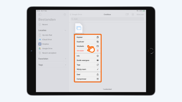 iCloud Drive-bestanden verplaatsen