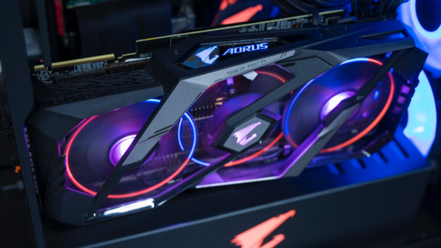 Een desktop videokaart.