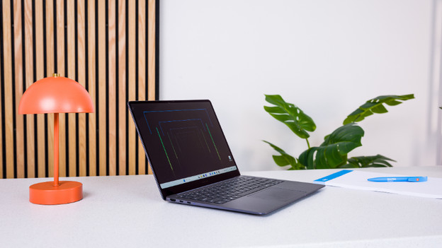 Samsung laptop on a table
