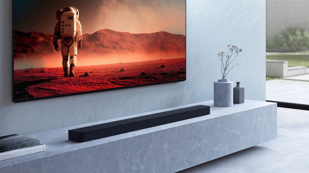 Sony soundbar in de woonkamer